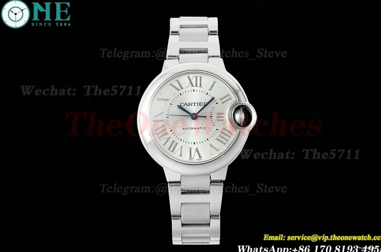 SS De SS Bleu NH05 Cartier AF Dial 33mm Light Ballon Blue 1211